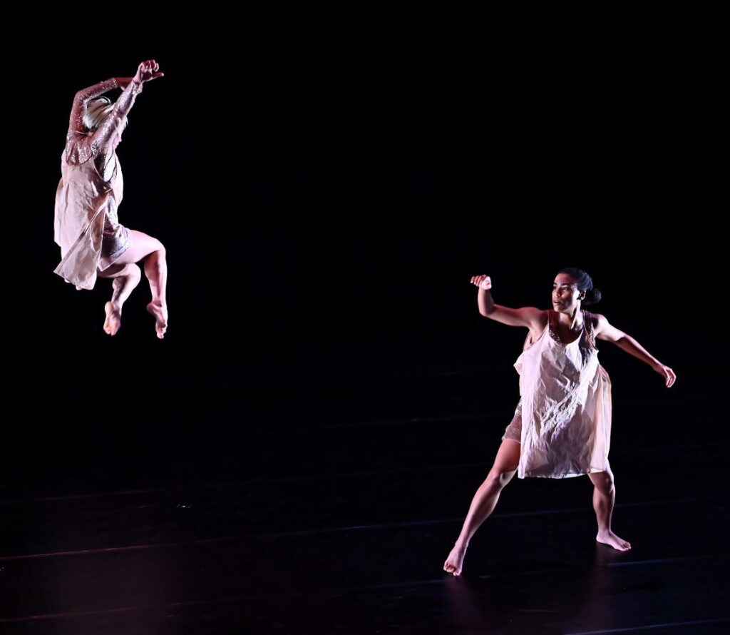 (L-R) Gretchen Ackerman and Marissa Brown in "Blue" by Rosanna Gamson - Photo courtesy of RGWW.