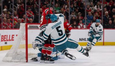 San Jose Sharks unable to slow down Chicago Blackhawks, Connor Bedard