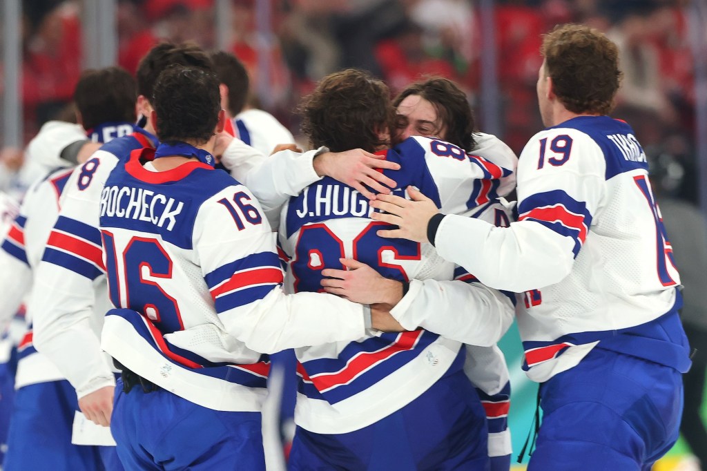 USA beats Canada, Macklin Celebrini on Hughes goal for Olympic gold medal