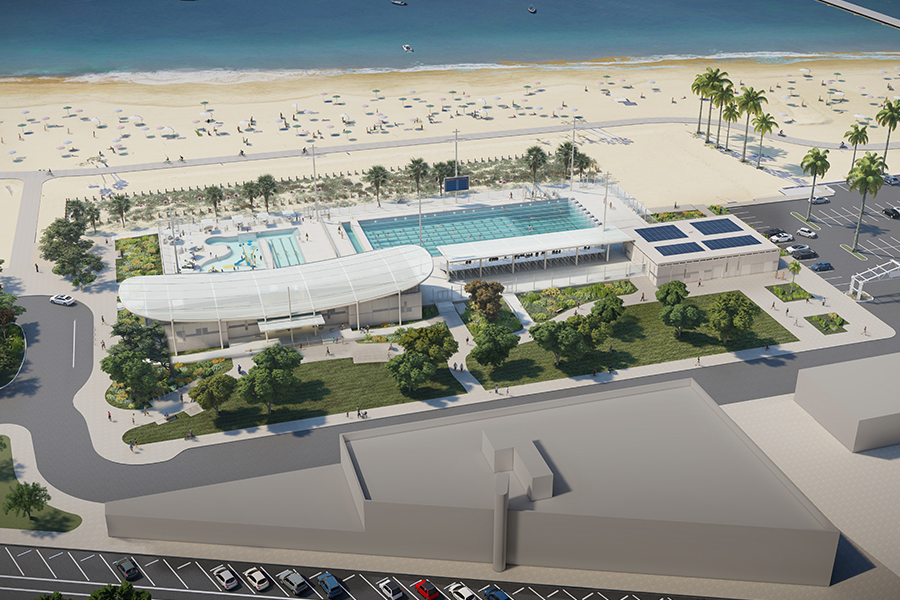 Belmont Beach and Aquatics Center Rendering