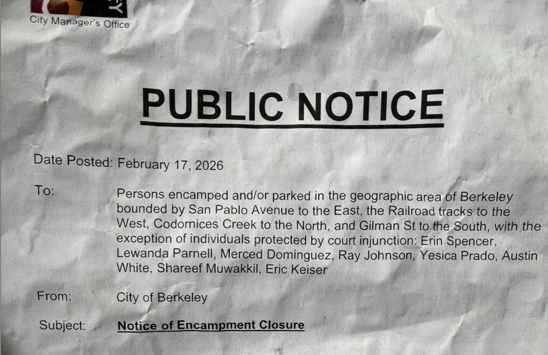 Berkeley Orders Closure of Homeless Encampment Amid Leptospirosis Concerns