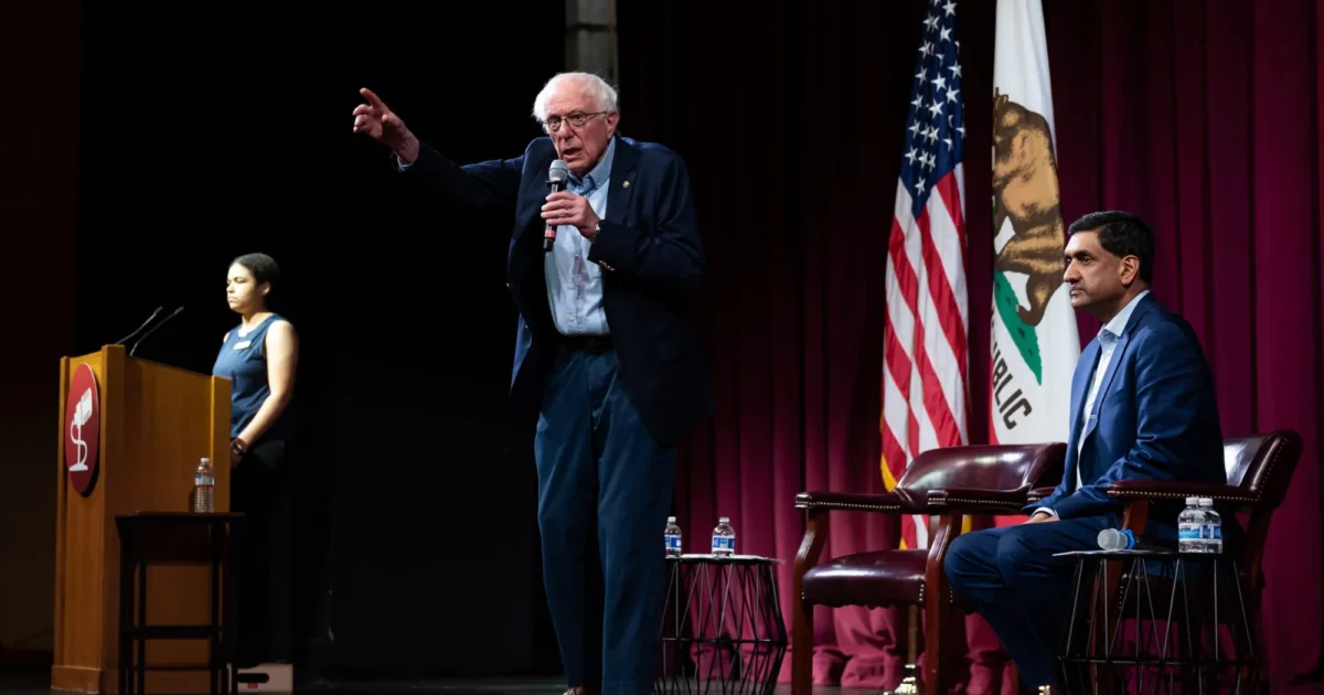 Bernie Sanders warns about AI 'tsunami' at Stanford town hall