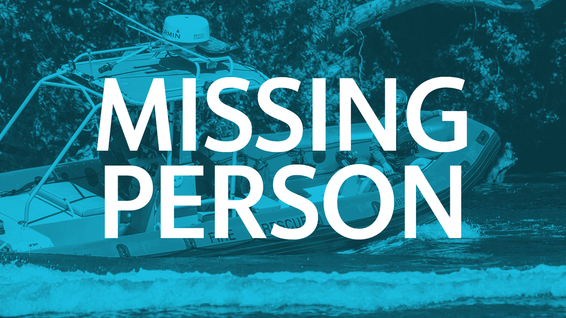 Missing person incident depicts emergency personnel in boat on water