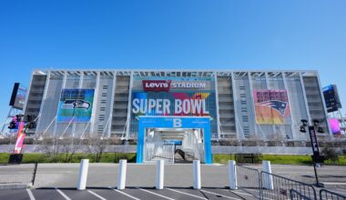 A view of Levi's Stadium ahead of Super Bowl LX.