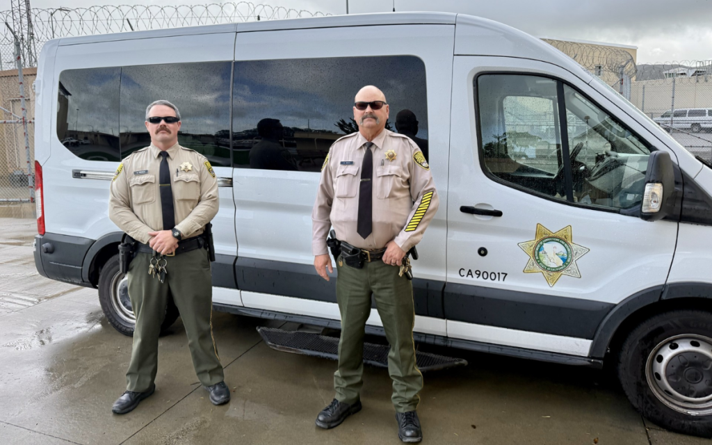 Two CMC transportation officers helped a driver whose truck burst into flames Jan. 16.