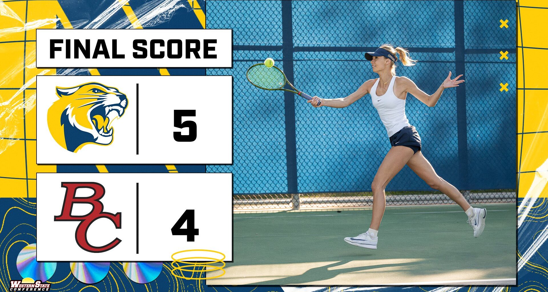 Canyons Women’s Tennis Picks Up First Victory 5-4 Over Bakersfield