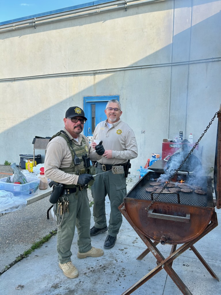 COR staff barbequeing