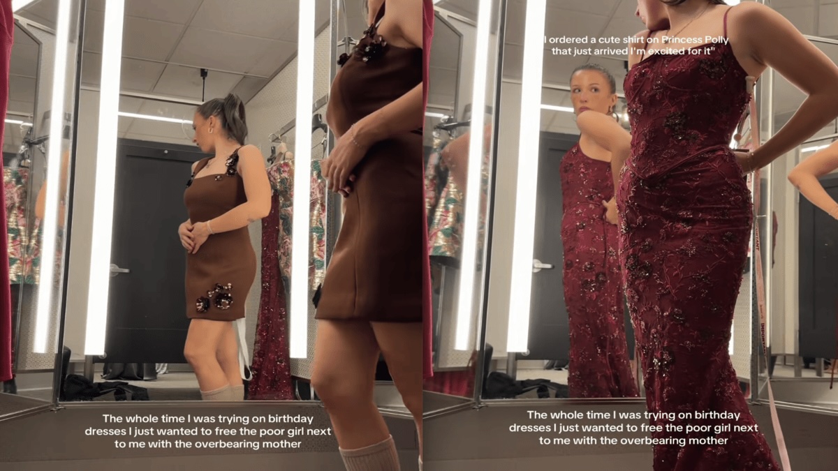 California Woman Tries on Dresses While Feeling Bad for the Girl Next to Her with the ‘Overbearing Mother,’ ‘I Would Find an Excuse to Come Out and Compliment What She’s Trying On’ 