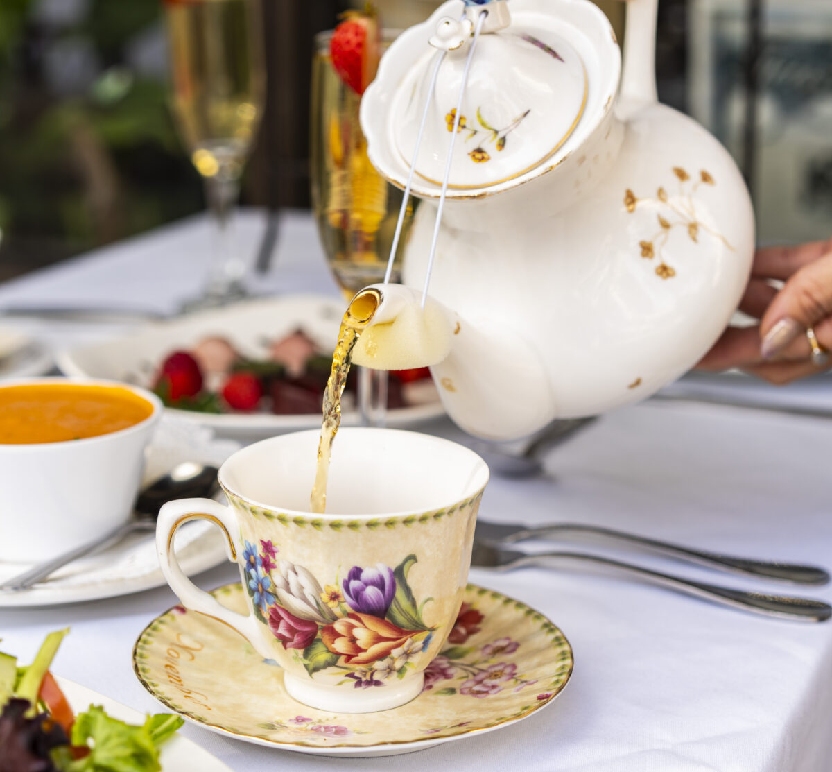 Chado Tea Room Bridgerton service