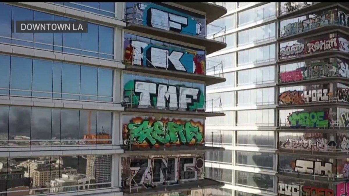 Potential sale in sight for ‘graffiti towers’ in downtown LA – NBC Los Angeles