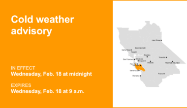 Cold weather advisory for Santa Cruz Mountains and Santa Clara Valley Including San Jose for Wednesday – East Bay Times