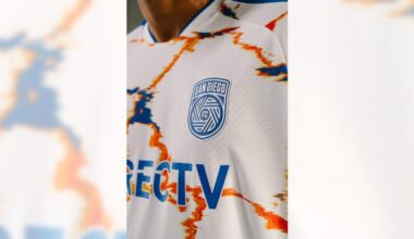 San Diego FC's new uniform includes splashes of royal blue, orange