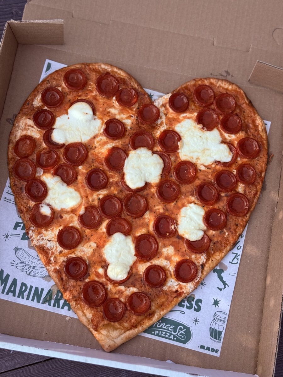 Prince St. Pizza Valentine's Day Pizza