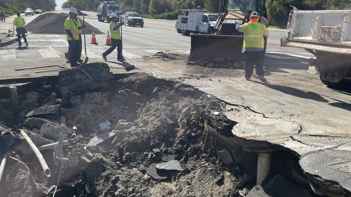 Local emergency declared due to large sinkhole in Carlsbad – NBC 7 San Diego