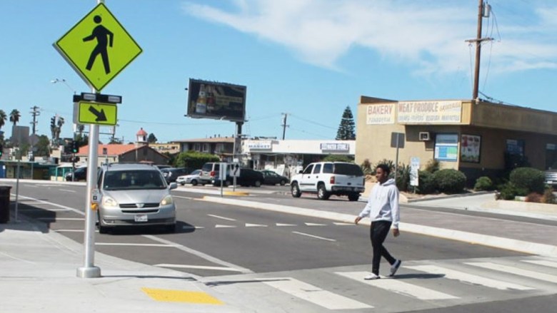 Crosswalk in San Diego