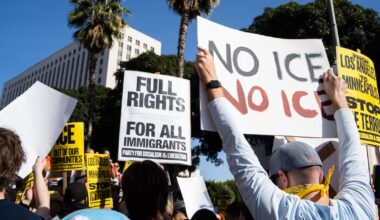 In Photos: ‘ICE out’ - Los Angeles protesters rally in downtown – Annenberg Media