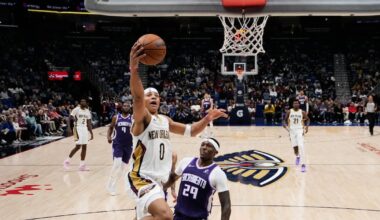 Trey Murphy III, Jeremiah Fears help New Orleans Pelicans hand Sacramento Kings their 13th consecutive loss