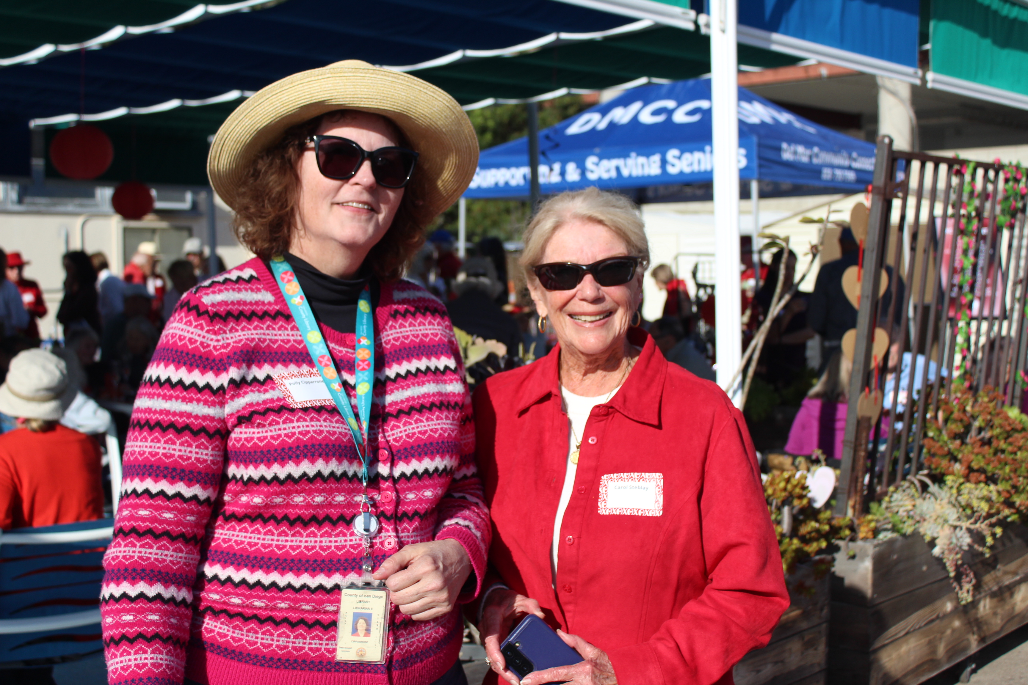 Polly Cipparone and Carol Steblay (Carly Michaels)