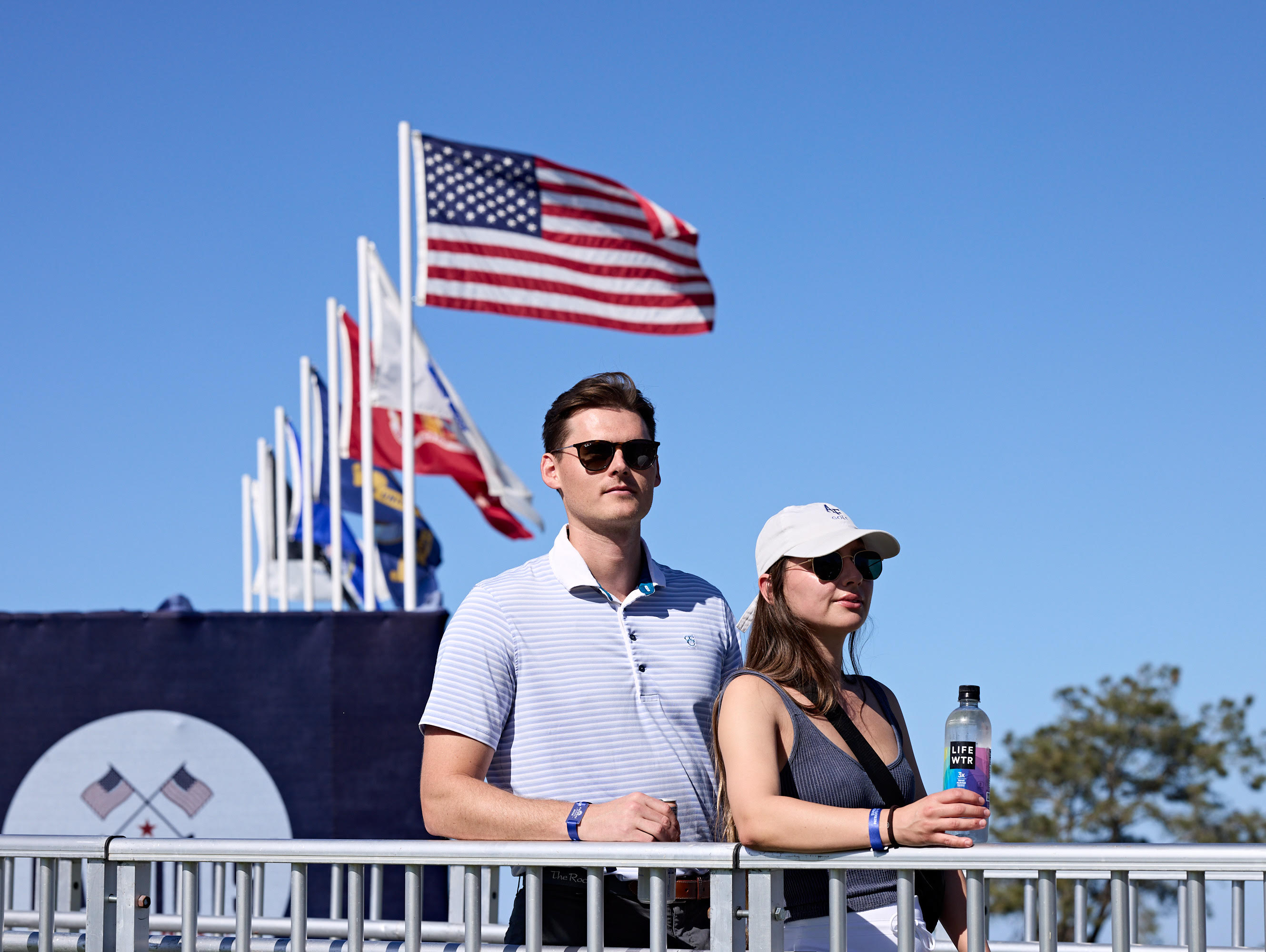 Guests at Patriots’ Outpost (Steven Freeman, the Harbaugh Foundation)