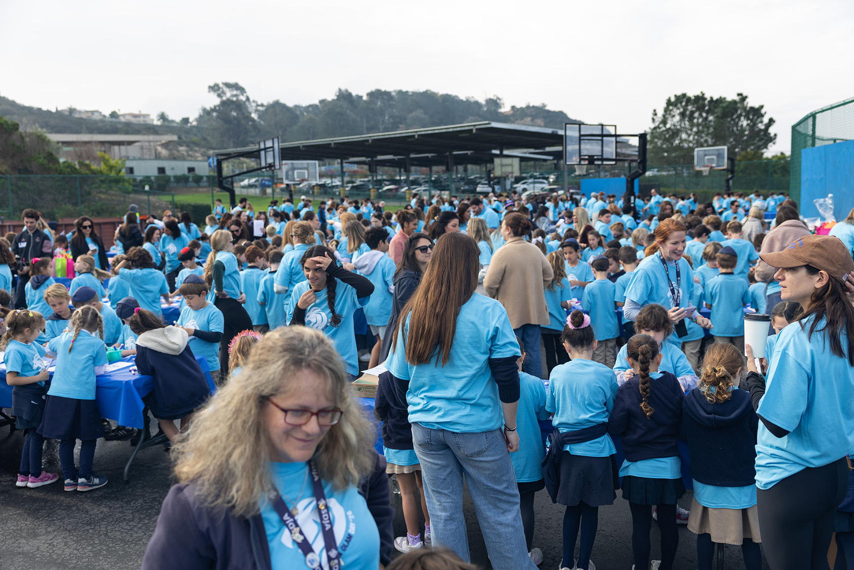 Students at San Diego Jewish Academy spent the morning assembling...