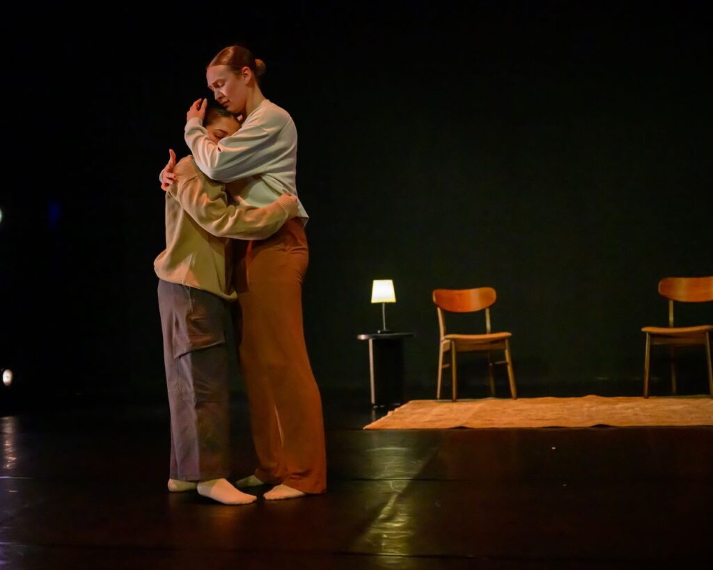 Dance at the Odyssey - Julia Gonzales and Bailey Holladay in "One World" by Hannah Millar - Photo by Tucker M. Maxfield, Out of Bounds Photography.