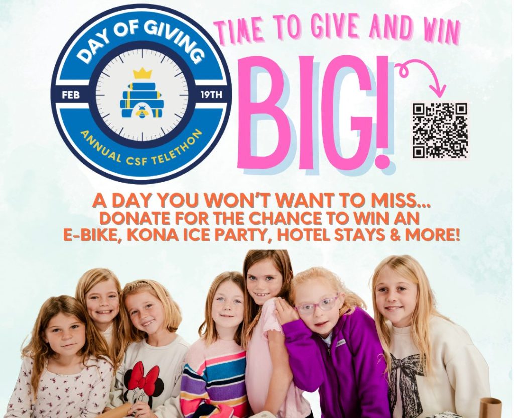 CSF Day of Giving returns Feb. 19 with exciting new prizes, all to support CUSD schools