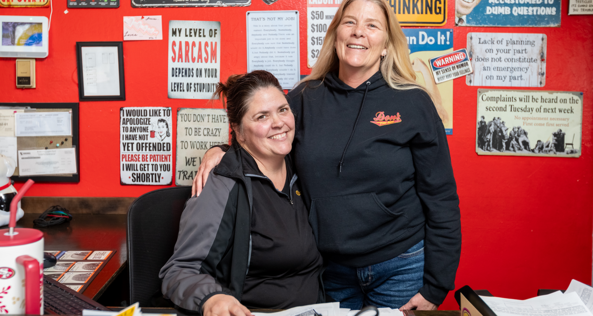 At Don's Tire Service they keep the cars — and the laughs —rolling