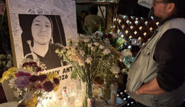 Friends gathered in Berkeley to remember Anthony Anderson who was killed by county sheriff deputies on Feb. 9.