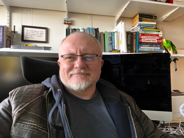 Oleksyk continues to teach remotely in Ukraine and do as much as possible to make sure science and research continue in a country that is about to mark four years at war with Russia.Photo courtesy Taris Oleksyk