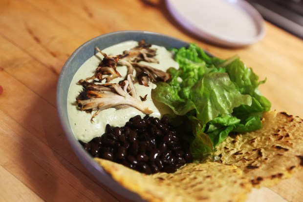 Wild native mushroom pumpkin seed mole at Wahpepah's Kitchen on Wednesday, February. 11, 2026, in Oakland, Calif. (Aric Crabb/Bay Area News Group)