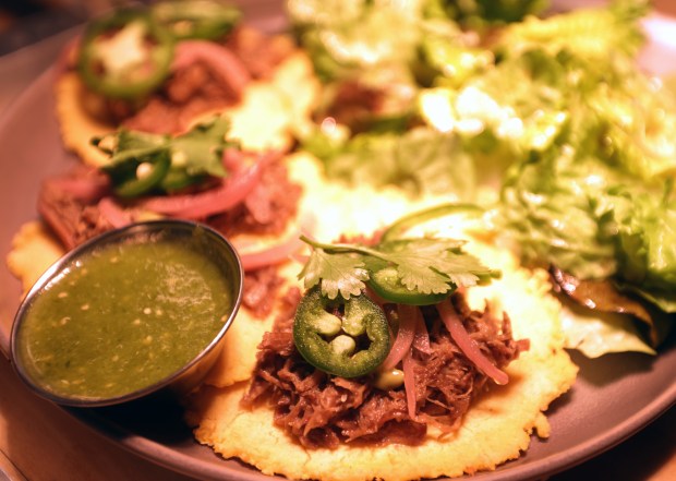 Bison tacos at Wahpepah's Kitchen on Wednesday, February. 11, 2026, in Oakland, Calif. (Aric Crabb/Bay Area News Group)