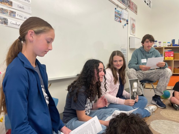 Students from The Grauer School presented lessons about MLK Jr. to preschoolers at Temple Solel as part of their school-wide Day of Service.(Courtesy of The Grauer School)