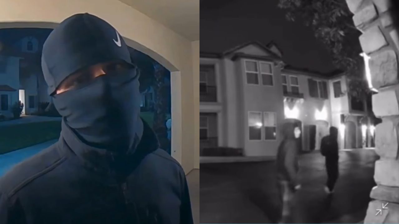 Fresno police are seeking tips after multiple masked suspects were captured on video during a Jan. 25 residential burglary near Champlain Drive and Perrin Avenue. (Fresno PD)