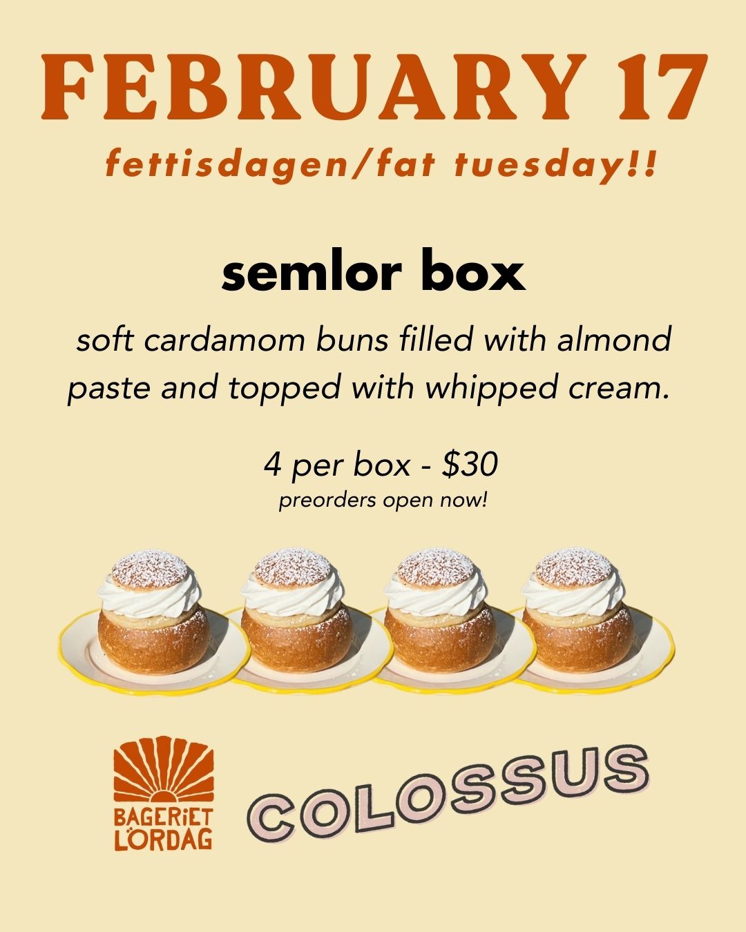 A flyer advertising Cecilia Tolone’s pop-up event on Feb. 17....