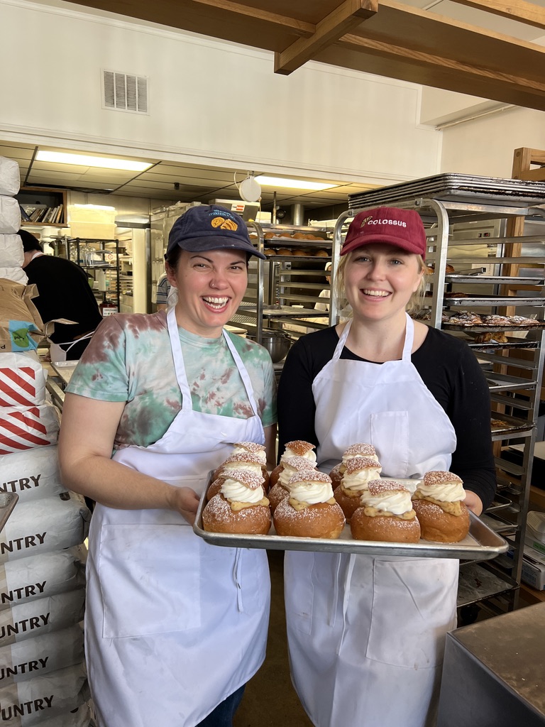 Cecilia Tolone (right) will be selling her beloved semlor pastries...