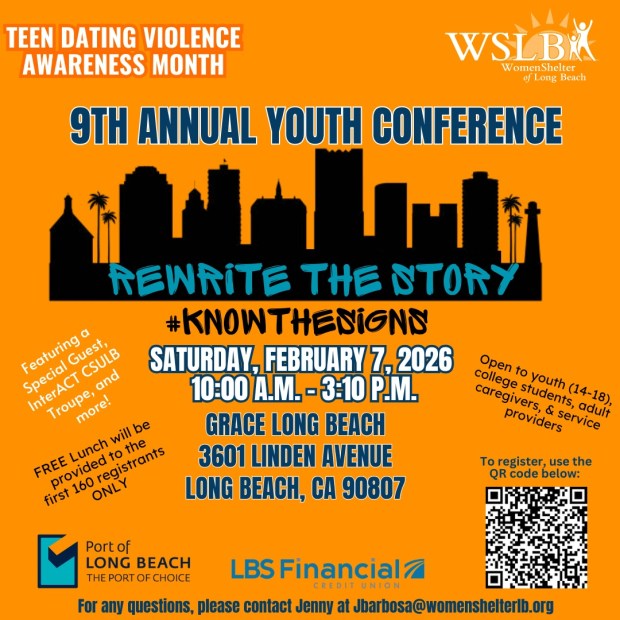 WomenShelter of Long Beach will be hosting its ninth annual Teen Dating Violence Youth Conference on Saturday, Feb. 7, 2026. (Photo courtesy of WomenShelter of Long Beach)