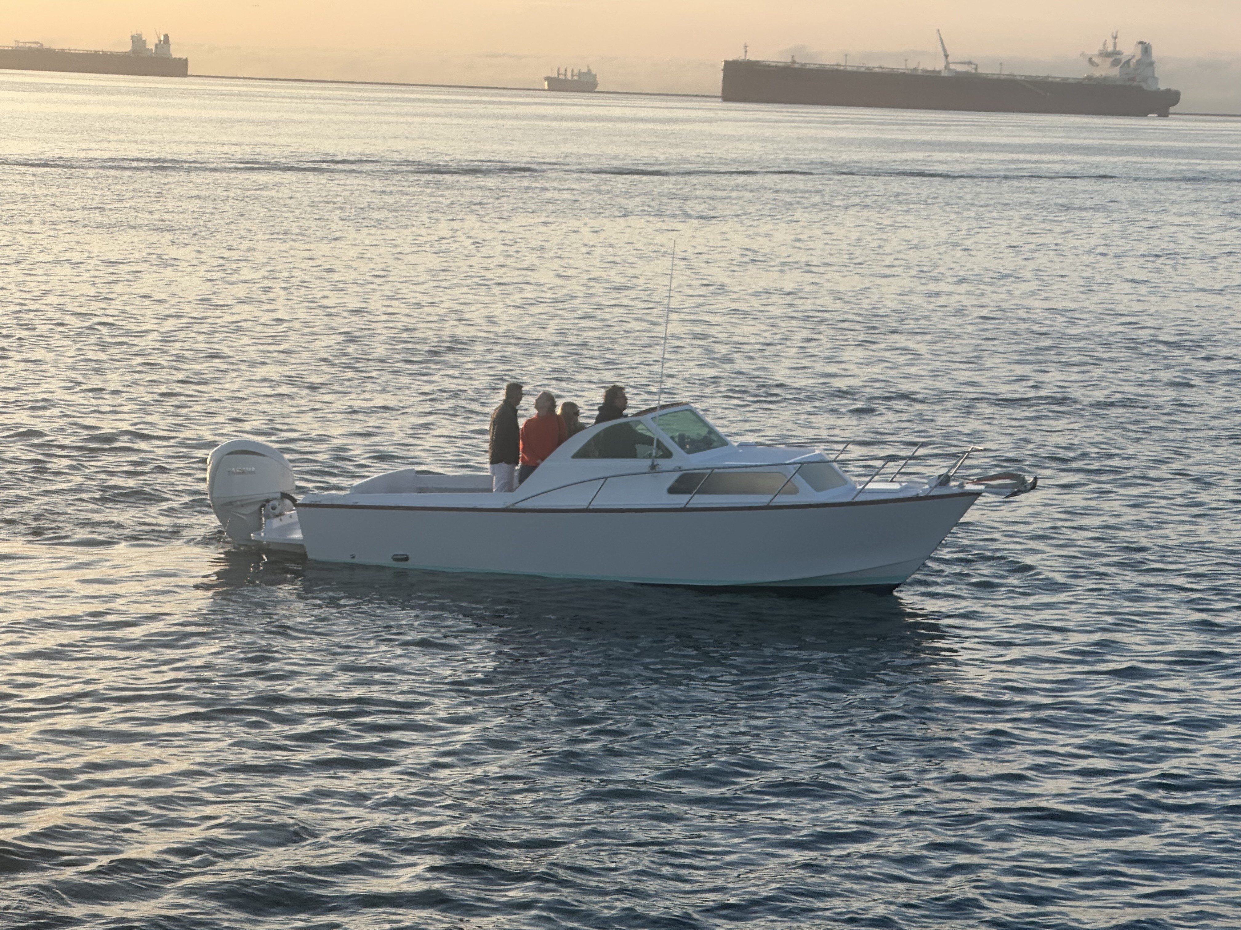 Port of Long Beach pilot Bob Blair and his wife,...