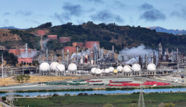 A view of the Chevron Richmond Refinery in Contra Costa County, California. Credit: Justin Sullivan/Getty Images