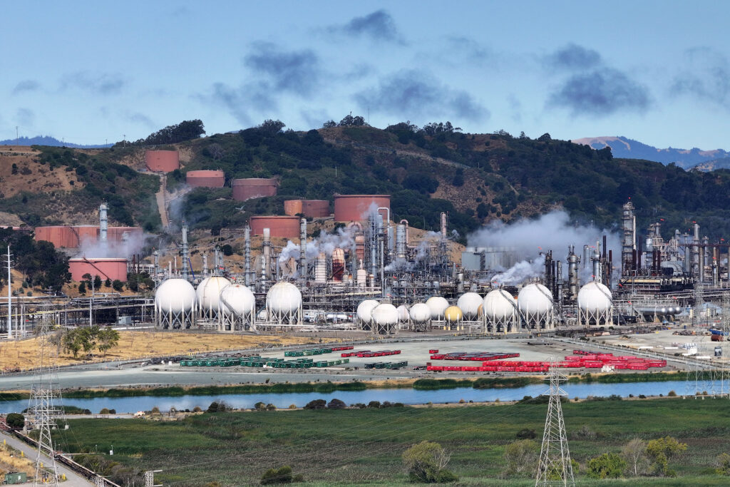 A view of the Chevron Richmond Refinery in Contra Costa County, California. Credit: Justin Sullivan/Getty Images