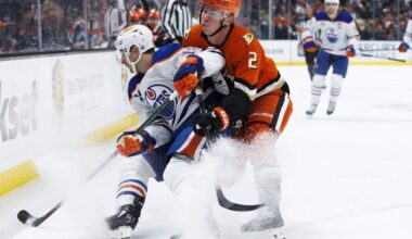 Jackson LaCombe returns to Ducks motivated for 2030 Olympics