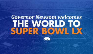 Governor Newsom welcomes the world to Super Bowl LX