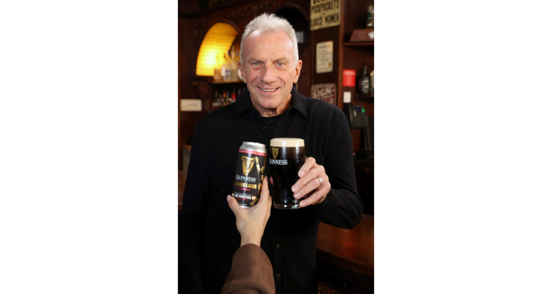 GUINNESS AND JOE MONTANA UNITE IN SAN FRANCISCO TO GIVE BACK AND RAISE A LEGENDARY PINT