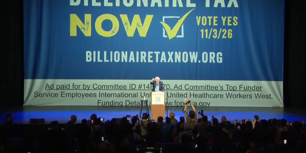 Sanders rallies in California for billionaire wealth tax