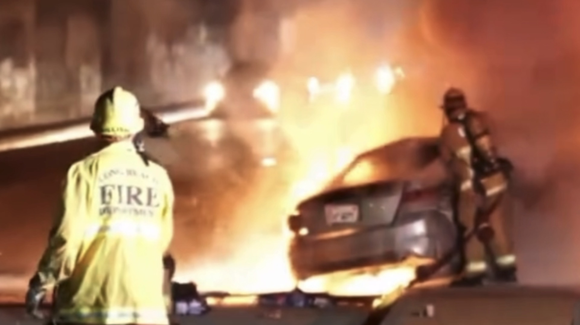 4 People Killed in Fiery Overnight Crash Near Long Beach Airport