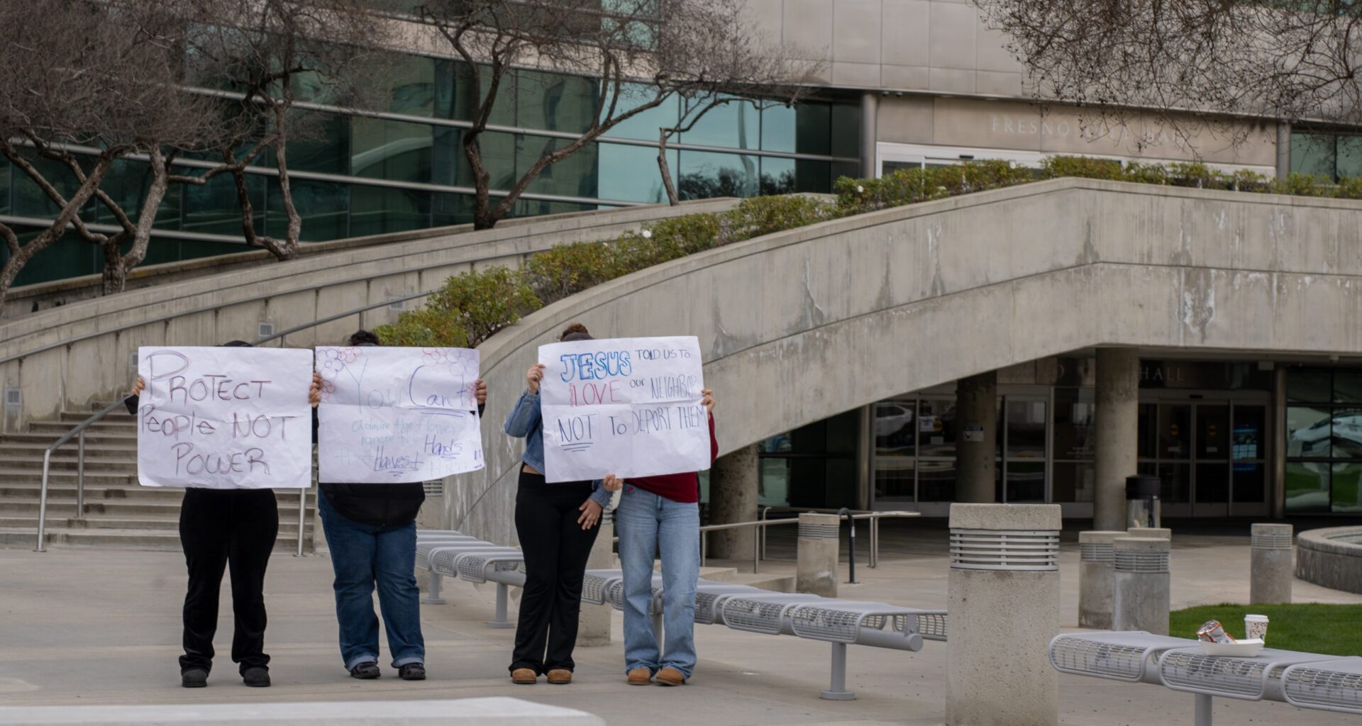 Fresno student protests continue outside ICE office and City Hall