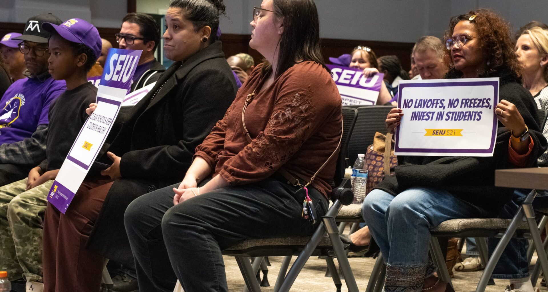 Community members call on Fresno Unified to avoid layoffs, hiring freezes