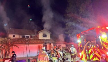 Fire crews responded to a two-story fire on Friday, Feb. 13, 2026.