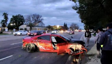 Hellcat totals out after airborne crash in Fresno