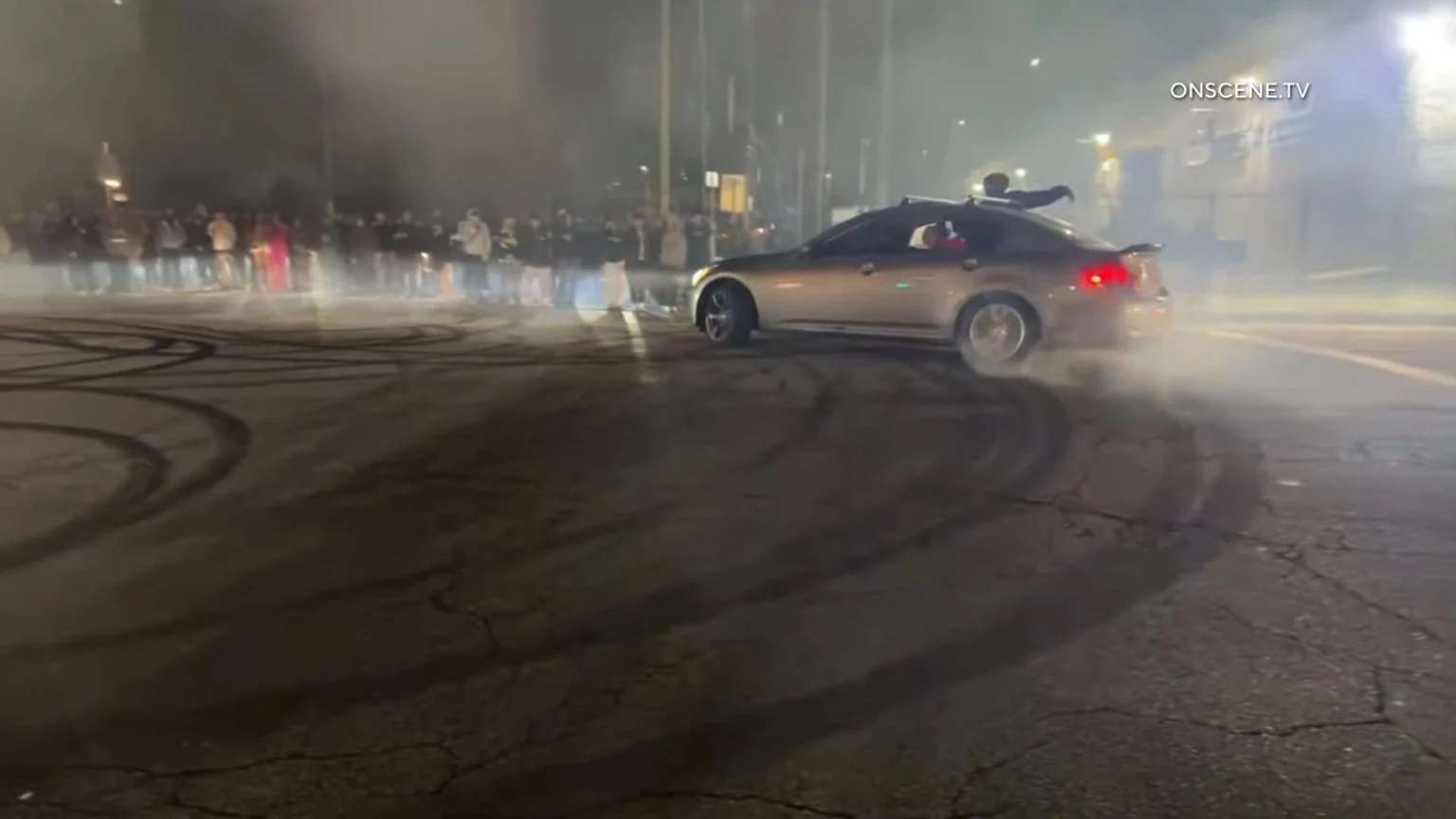 Shooting During Street Takeover in DTLA Leaves One Wounded