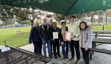 Board welcomes Rossmoor Park shade canopy completion